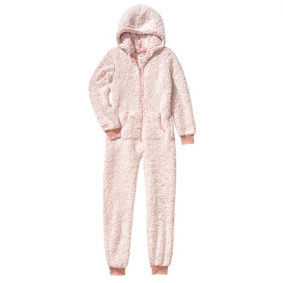 Victoria’s Secret Pink Sherpa Zip Up Onesie Size XSmall - Picture 1 of 10